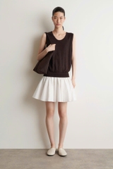 ĐẦM NGẮN NHIỀU LỚP BẰNG VẢI COTTON LANH