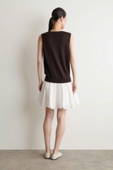 ĐẦM NGẮN NHIỀU LỚP BẰNG VẢI COTTON LANH