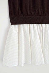 ĐẦM NGẮN NHIỀU LỚP BẰNG VẢI COTTON LANH