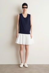 ĐẦM NGẮN NHIỀU LỚP BẰNG VẢI COTTON LANH