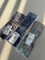 Khăn vuông Polo cotton họa tiết