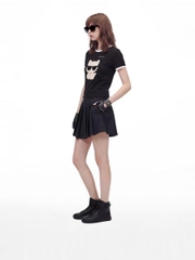 Short váy xếp ly Karl Largerfel
