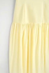 Váy maxi 2 dây COS thun cải khaki 2 màu