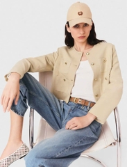 Áo khoác ngắn pha linen