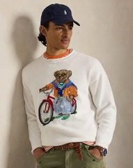 Áo len cổ lọ bằng cotton hiệu Polo Bear