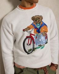 Áo len cổ lọ bằng cotton hiệu Polo Bear