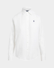 Áo Sơ Mi Nữ Tay Dài Classic Fit Linen Shirt