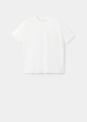 ÁO T-SHIRT COTTON THÊU HOA