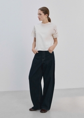 ÁO T-SHIRT COTTON THÊU CẮT
