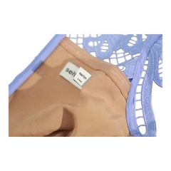 Váy ren rập màu xanh blue