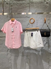 Áo Sơ Mi Nữ Tay Ngắn Linen Short
