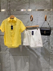 Áo Sơ Mi Nữ Tay Ngắn Linen Short