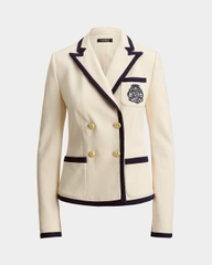 Áo blazer hai hàng cúc phối hai tông màu polo