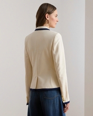 Áo blazer hai hàng cúc phối hai tông màu polo