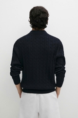 ÁO POLO DỆT KIM KIỂU CÁP 100% COTTON