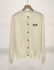 Áo len CDG Maison Kitsune logo 2 cáo 6 màu len 100% wool