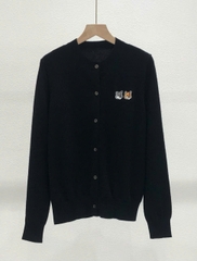 Áo len CDG Maison Kitsune logo 2 cáo 6 màu len 100% wool