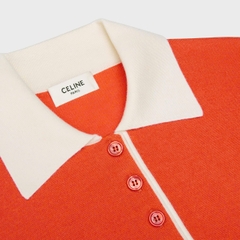 Áo len CDG Celine ngắn tay cổ đức