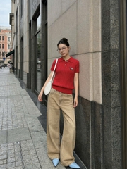 Áo Polo len thừng ngắn tay ERDOS cổ đức 2 màu