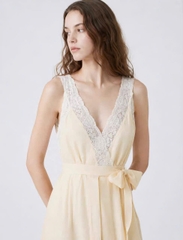 VÁY MAXI VẢI LANH VIỀN