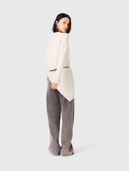 Áo khoác cardigan cài khuy hình nơ trang sức