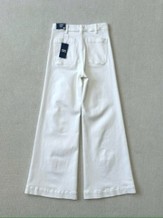 Quần denim trắng ống vẩy