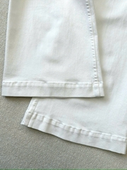Quần denim trắng ống vẩy