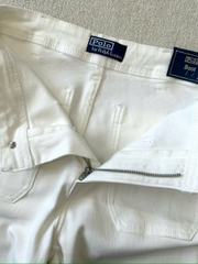 Quần denim trắng ống vẩy