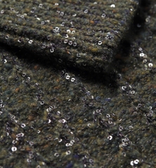 Áo len thêu vải tuýt đính sequin