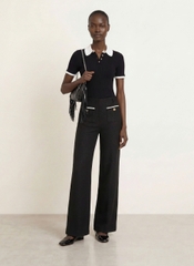Quần dạ tweed suông bling