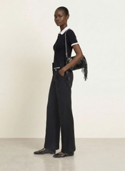 Quần dạ tweed suông bling