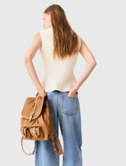 Áo khoác MAJE dài bằng vải tweed