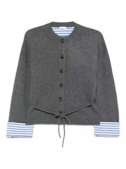 Áo khoác cardigan BRUNELLO CUCINELLI cài nút thắt eo