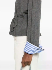 Áo khoác cardigan BRUNELLO CUCINELLI cài nút thắt eo