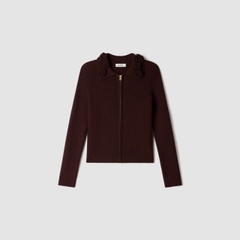 ÁO CARDIGAN SANDRO CỔ HOA