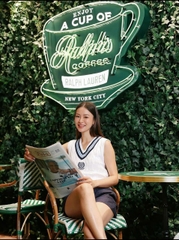 Áo vest POLO RL cotton dệt kim kiểu Wimbledon