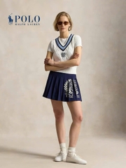 Áo vest POLO RL cotton dệt kim kiểu Wimbledon