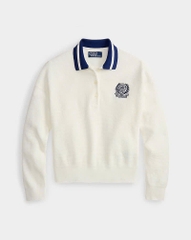 Áo len POLO RL cổ polo bằng cotton Wimbledon