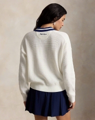 Áo len POLO RL cổ polo bằng cotton Wimbledon