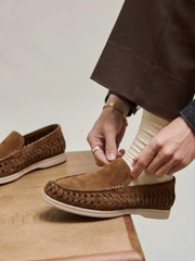 Loafer Loro Piana Summer Walk suede Dijon