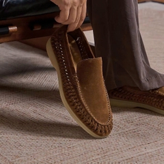 Loafer Loro Piana Summer Walk suede Dijon