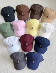 Mũ lưỡi trai Polo RL thêu ngựa 100% cotton