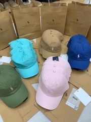 Mũ lưỡi trai Polo RL thêu ngựa 100% cotton