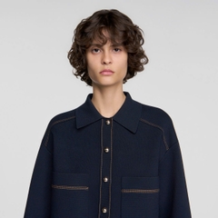 Áo khoác len SANDRO kiểu jacket