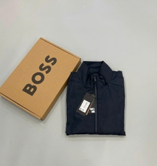 Jacket gió cổ trụ 5cm BOSS màu navy