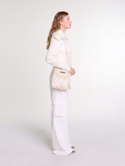 Áo khoác cardigan cổ đính trang sức