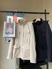 Jacket khaki LoroPiana 4 túi 2 màu tuồn auth