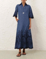 Váy denim thêu Coco