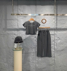 Set thun Alexander Wang bling(màu xám óng ánh)