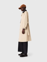 Áo khoác trench coat cổ và tay áo tương phản